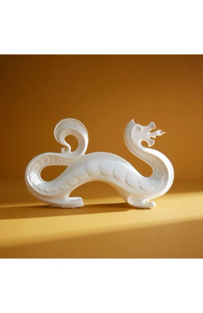 Jonathan Adler Dragon Objet Ceramic Sculpture In Gray