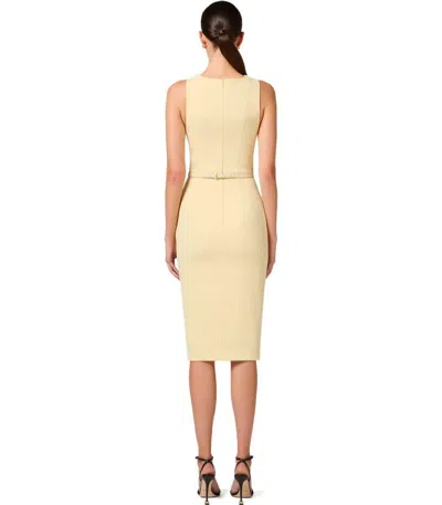 Elisabetta Franchi Crepe Bustier Dress With Contrasting Topstitching In Brown