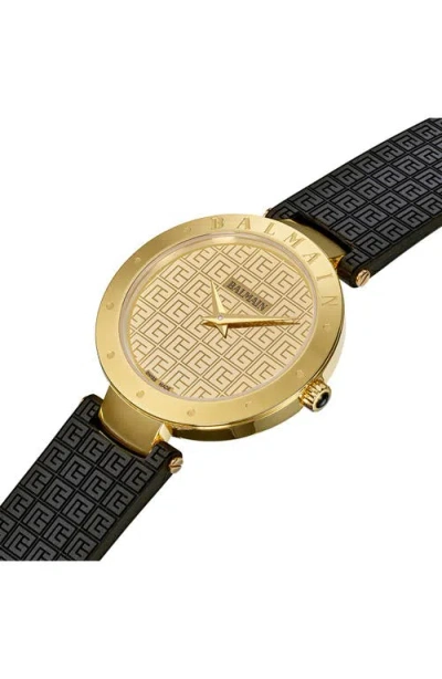 Balmain Ia Rubber Strap Watch, 33mm