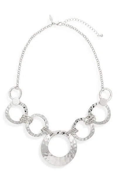 Tasha Hammered Circle Link Necklace