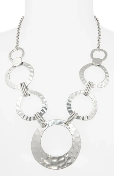 Tasha Hammered Circle Link Necklace