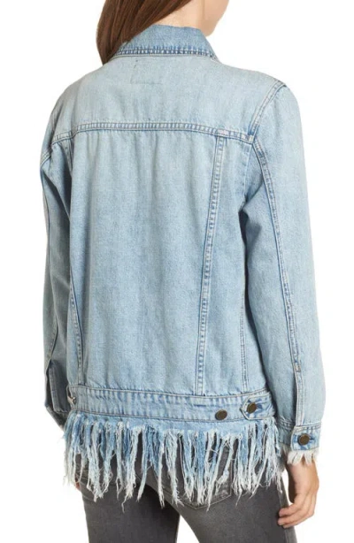 Blanknyc Whiplash Denim Jacket In Blue