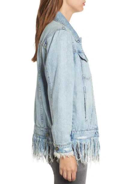 Blanknyc Whiplash Denim Jacket In Blue