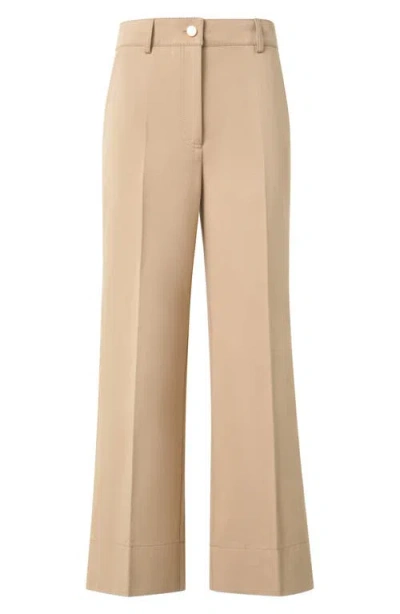 Akris Punto Chiara Wide Leg Crop Cotton Gabardine Pants