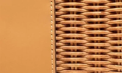 Frances Valentine Gigi Wicker & Leather Basket Bag