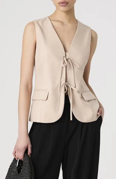 French Connection Tie Front Vest
