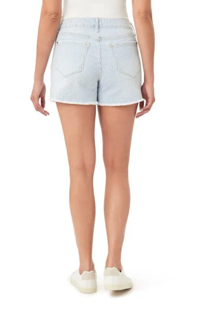 Kensie Rivet Frayed Hem Denim Shorts