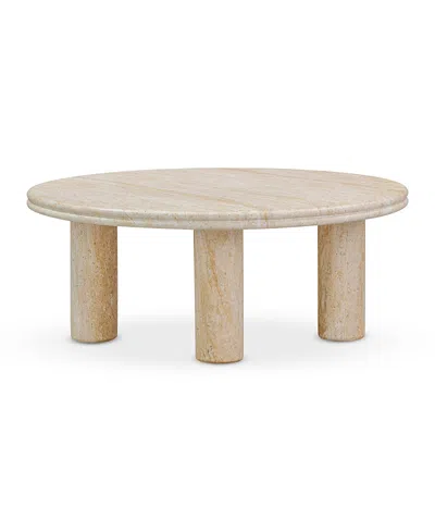 Tov Furniture Amora 32in Round Accent Table In Neutral