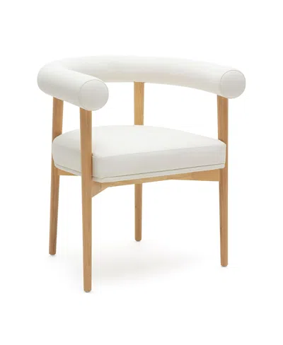 Tov Furniture Spara Faux Leather Dining Chair In White