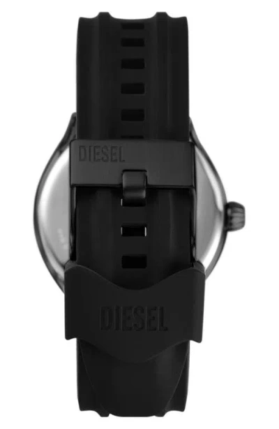 Diesel ® Streamline Silicone Strap Watch, 44mm