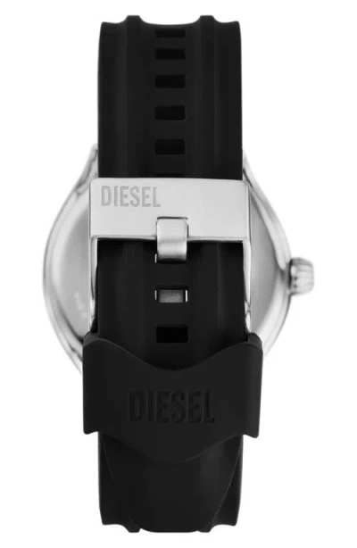 Diesel ® Streamline Silicone Strap Watch, 44mm