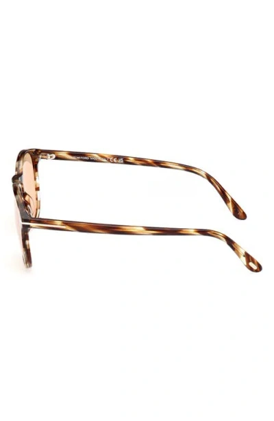 Tom Ford 53mm Round Sunglasses