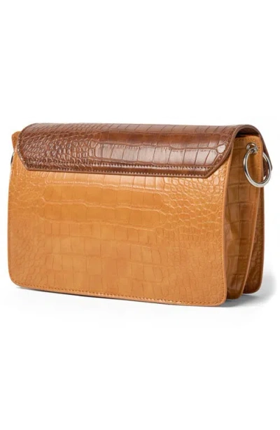 Urban Originals Au Revoir Croc Embossed Vegan Leather Crossbody Bag