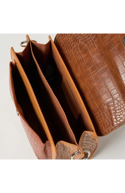 Urban Originals Au Revoir Croc Embossed Vegan Leather Crossbody Bag