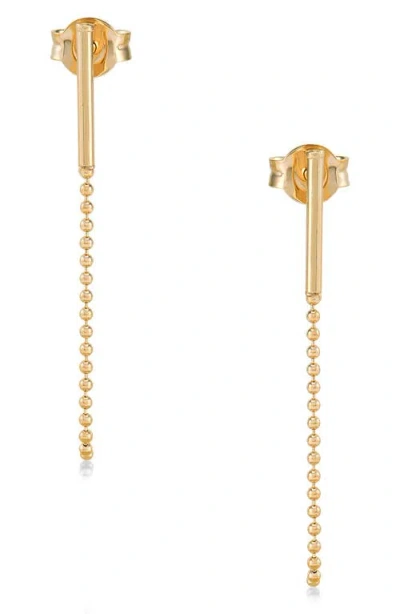 Frankie & Zoe Bead Chain Front/back Earrings