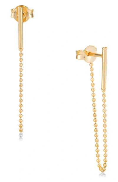 Frankie & Zoe Bead Chain Front/back Earrings