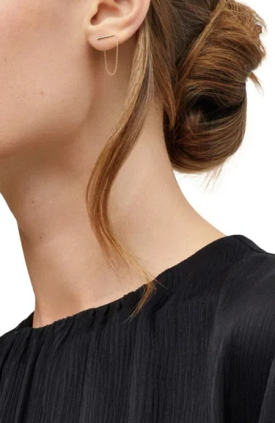 Frankie & Zoe Bead Chain Front/back Earrings