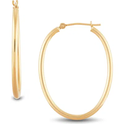Frankie & Zoe Oval Tube Hoop Earrings