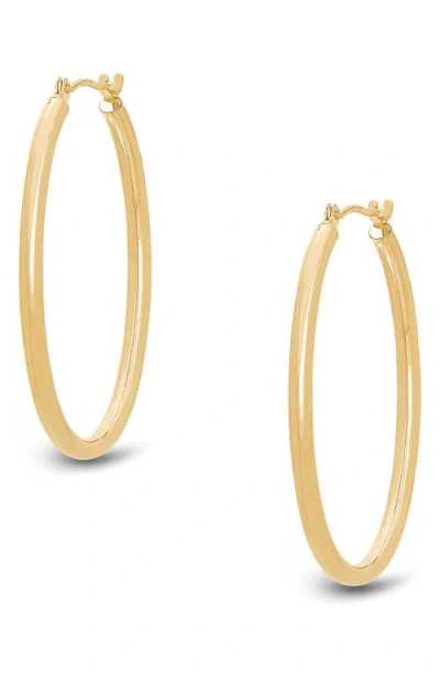 Frankie & Zoe Oval Tube Hoop Earrings