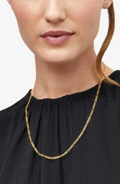 Frankie & Zoe 14k Yellow Gold Figaro Chain Necklace