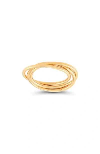 Frankie & Zoe 14k Gold Rolling Band Ring