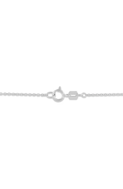 Frankie & Zoe 14k White Gold Puffed Cross Pendant Necklace