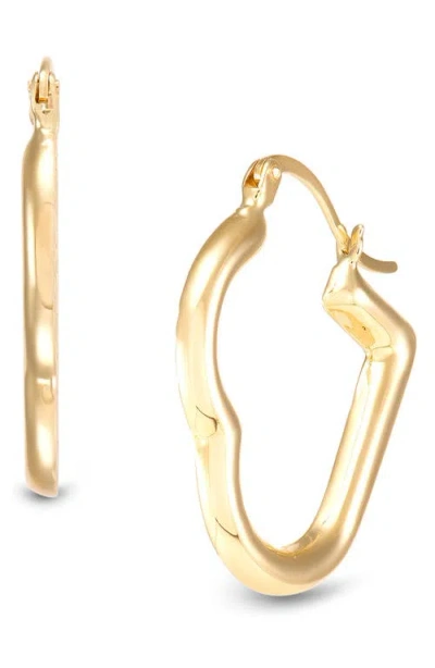 Frankie & Zoe Heart Tube Hoop Earrings