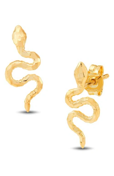 Frankie & Zoe Snake Stud Earrings
