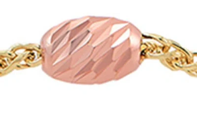 Frankie & Zoe Diamond-cut Bead Slide Bracelet