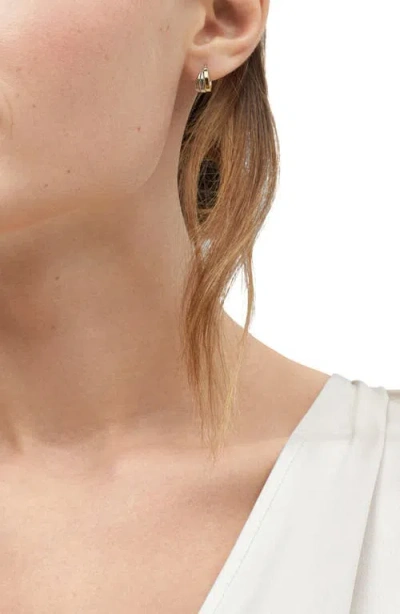 Frankie & Zoe Tri-tone Triple Row Hoop Earrings