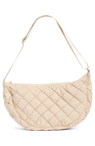 Urban Expressions Handbags Half Moon Quilted Shoulder Bag