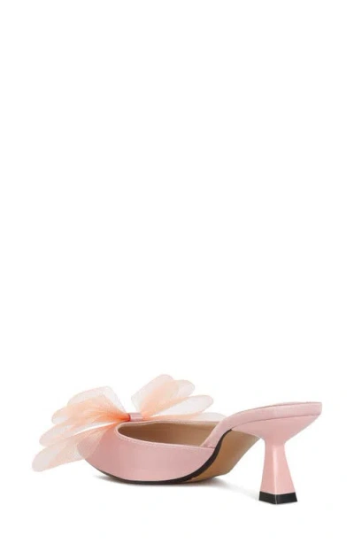 London Rag Asma Bow Embellished Kitten Heel Mule