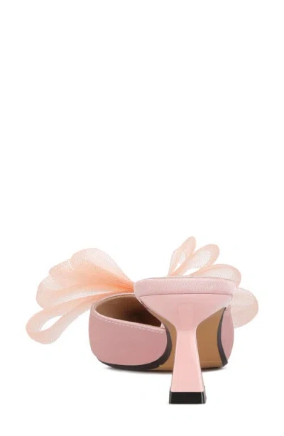 London Rag Asma Bow Embellished Kitten Heel Mule