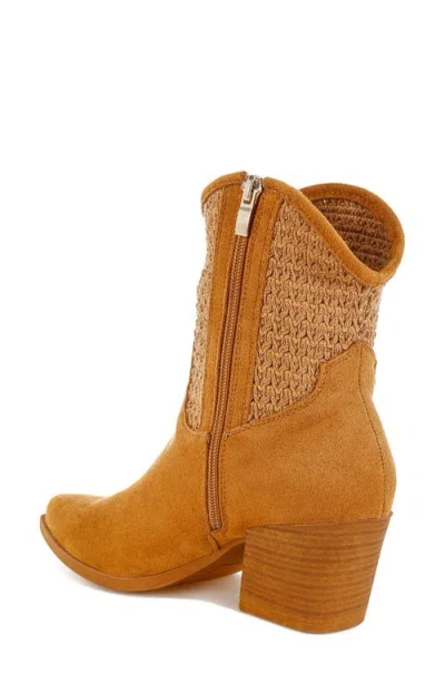 London Rag Bimmy Crochet Trim Western Bootie