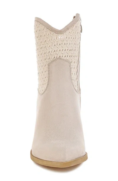 London Rag Bimmy Crochet Trim Western Bootie