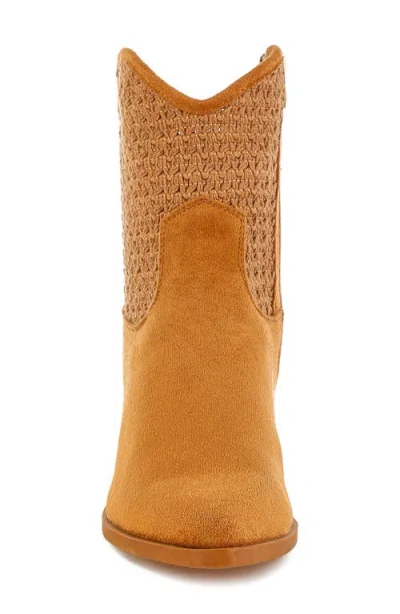 London Rag Bimmy Crochet Trim Western Bootie