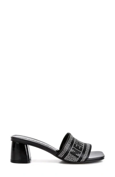 London Rag Studio 55 Rhinestone Embellished Slide Sandal