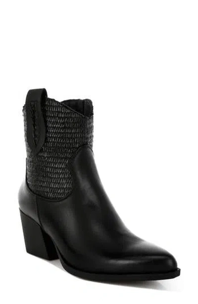 London Rag Big Mood Raffia Western Boot