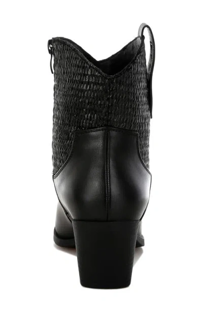 London Rag Big Mood Raffia Western Boot