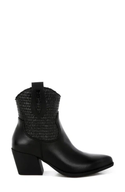 London Rag Big Mood Raffia Western Boot