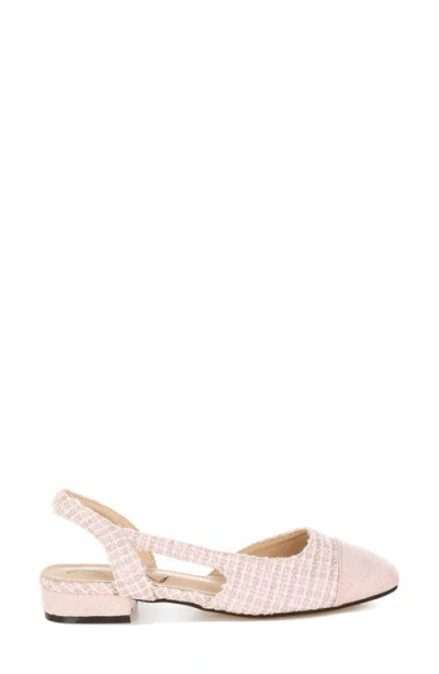 London Rag Karita Tweed D'orsay Slingback Pump In Pink