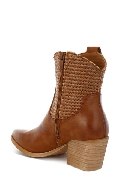 London Rag Big Mood Raffia Western Boot