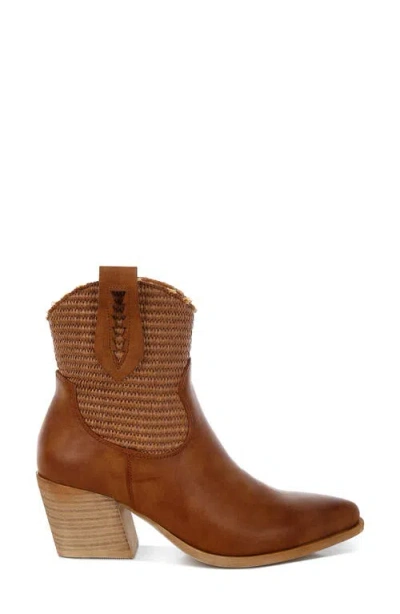 London Rag Big Mood Raffia Western Boot
