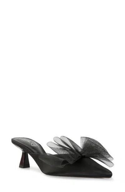 London Rag Asma Bow Embellished Kitten Heel Mule