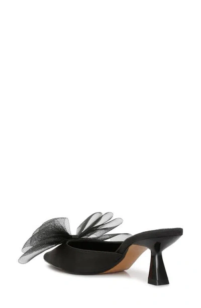 London Rag Asma Bow Embellished Kitten Heel Mule