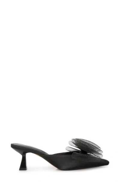 London Rag Asma Bow Embellished Kitten Heel Mule