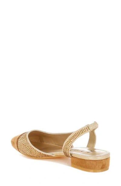 London Rag Rerita Rhinestone Embellished Slingback Flat