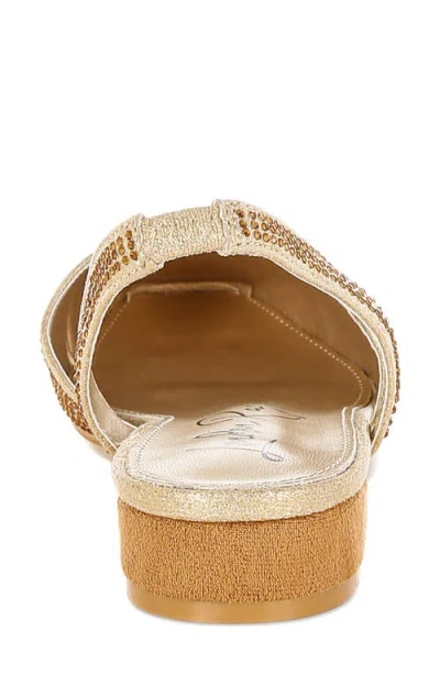 London Rag Rerita Rhinestone Embellished Slingback Flat