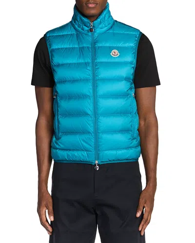 Moncler Rocoque Padded Bodywarmer In Blue