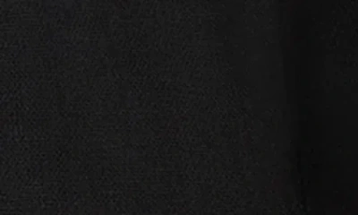 Steve Madden Brielle Linen Blend Halter Vest In Black